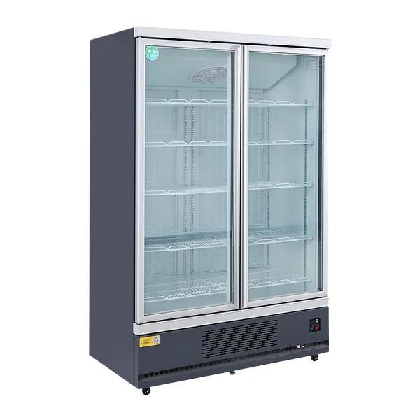 display glass door freezer for butcher shop