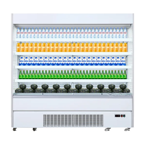 multideck open chiller for chain store for food storage