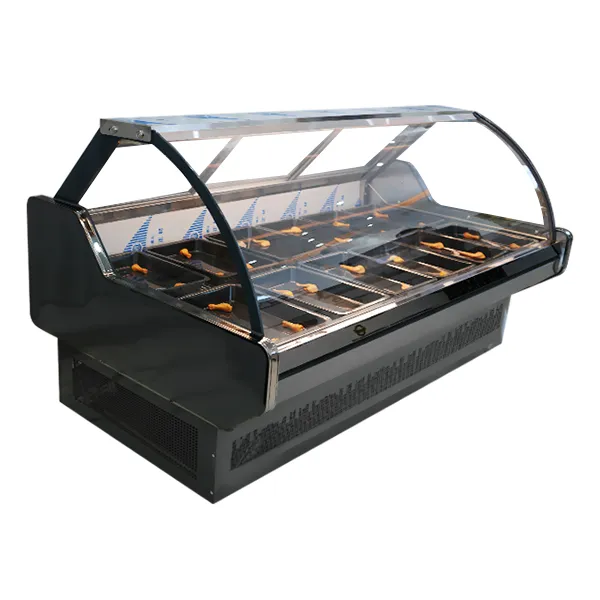 commercial meat showcase for convenience store