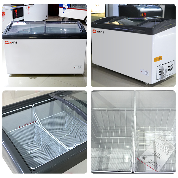 commercial island freezer for chain store